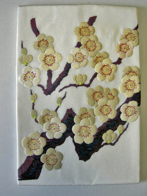 日本刺繍梅帯